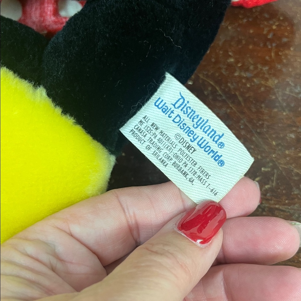 Vintage Disney Mickey and Minnie Plush Duo Disneyland Walt Disney 16” - Picture 11 of 13